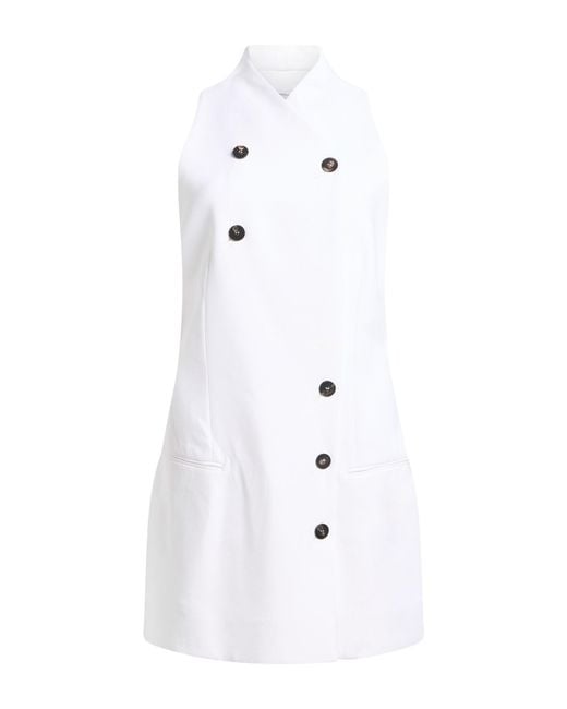 Ferragamo White Mini Dress Viscose, Polyamide, Elastane