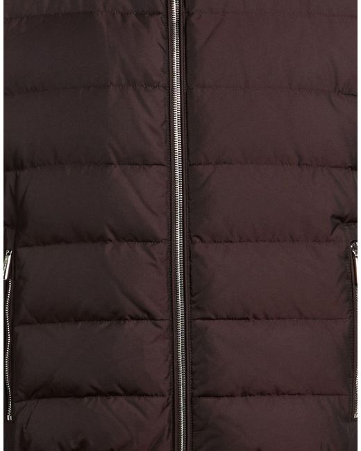 Moorer Brown Burgundy Vest Polyester, Polyamide for men