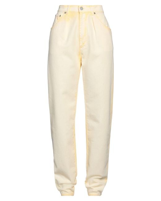 Alberta Ferretti Natural Denim Pants