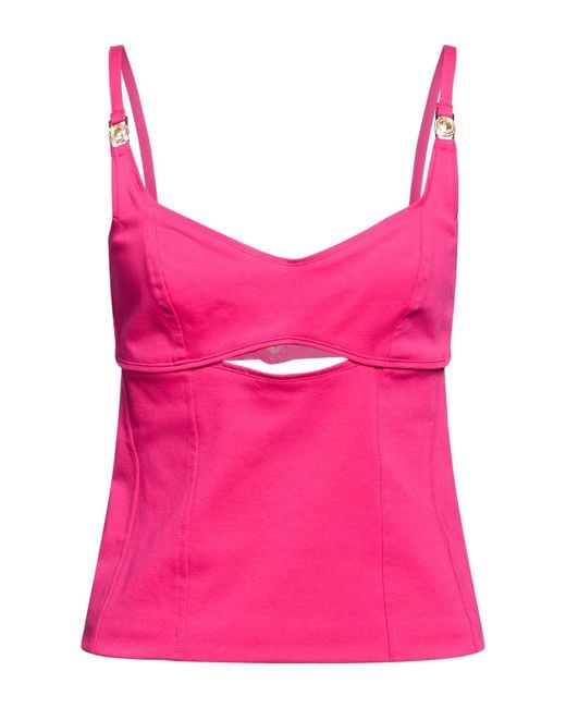 EUREKA by BABYLON Pink Fuchsia Top Viscose, Nylon, Elastane