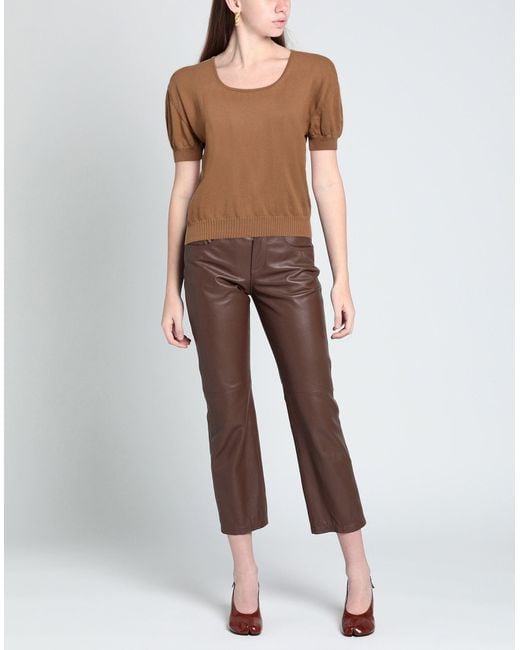 SOLOTRE Brown Sweaters