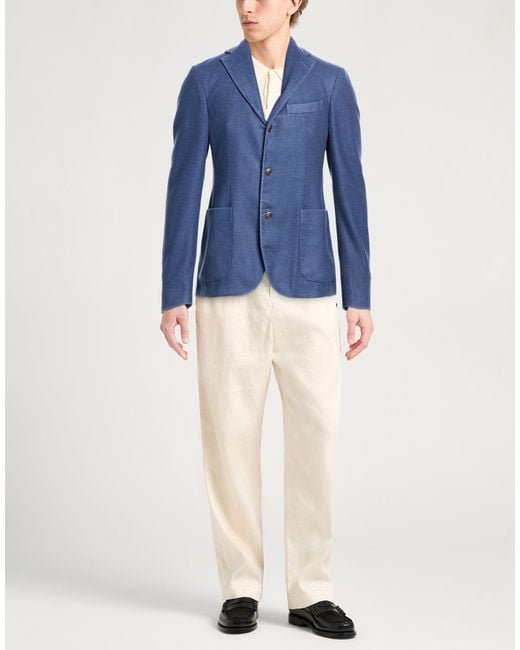 The Gigi Blue Blazer Virgin Wool, Polyester for men