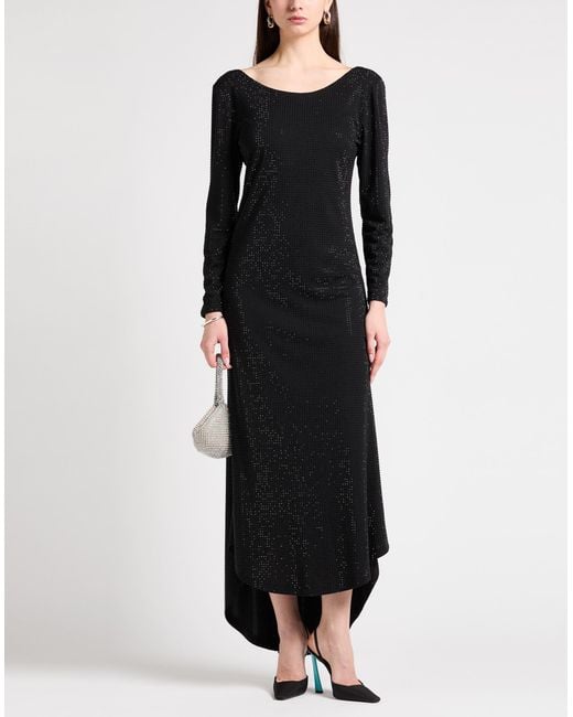 Philosophy Di Lorenzo Serafini Black Maxi Dress Polyester