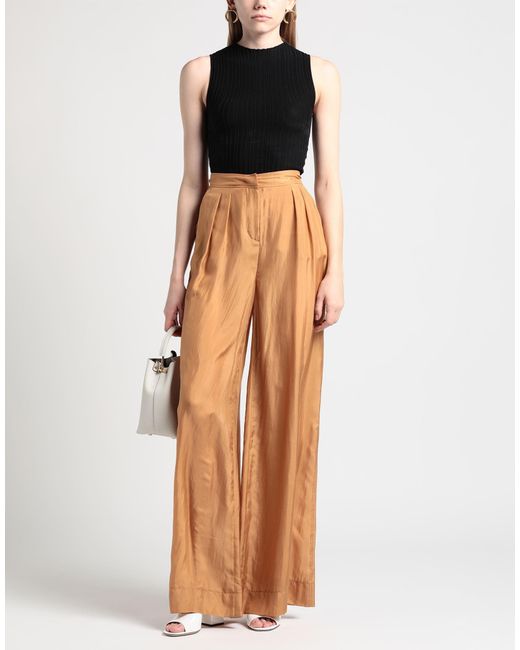 Alberta Ferretti Natural Trouser
