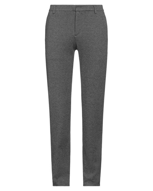 Dondup Gray Pants Polyester, Viscose, Polyamide, Elastane for men