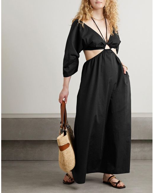 Mara Hoffman Black Maxi Dress Organic Cotton