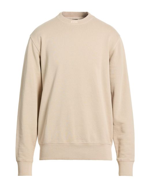 Boss Natural Sweatshirt Cotton for men