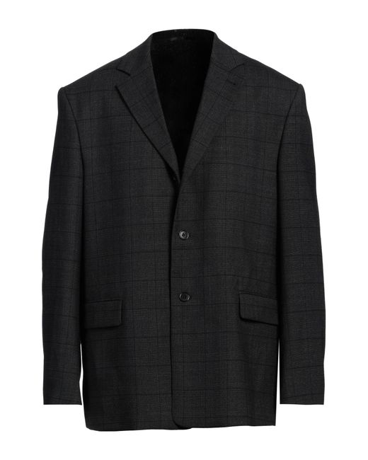 Filippa K Black Blazer Wool, Polyester, Elastane for men