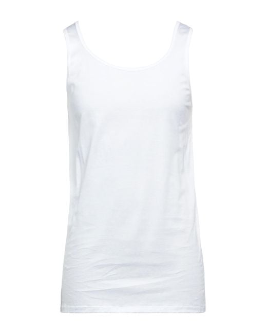 Zilli White Tank Top Cotton for men