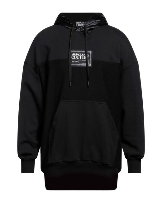 Versace Jeans Couture Black Sweatshirt Cotton for men