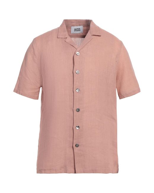 Camicia di Alpha Studio in Pink da Uomo