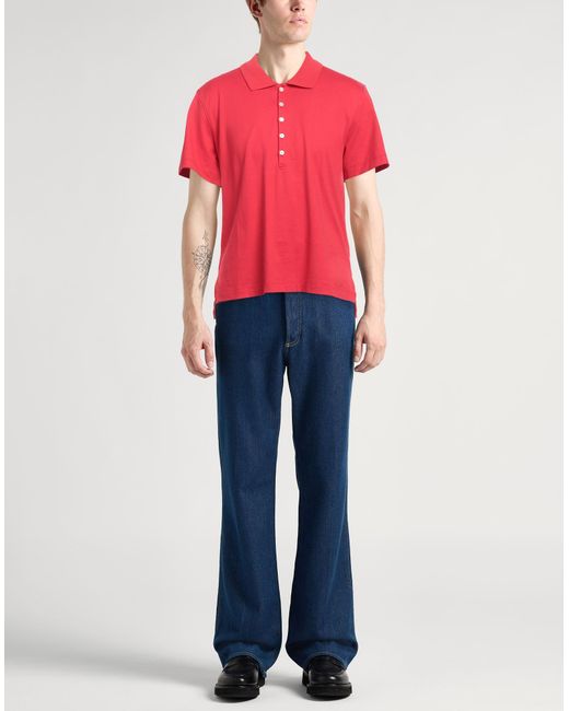 Thom Browne Red Polo Shirt for men
