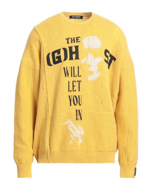 Raf Simons Yellow Sweater for men