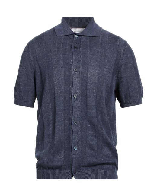 Brunello Cucinelli Blue Shirts for men