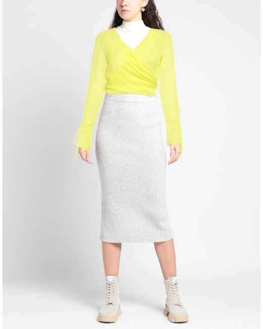 Blumarine Yellow Wrap Cardigans