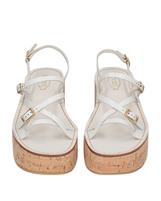 Tod's White Sandals