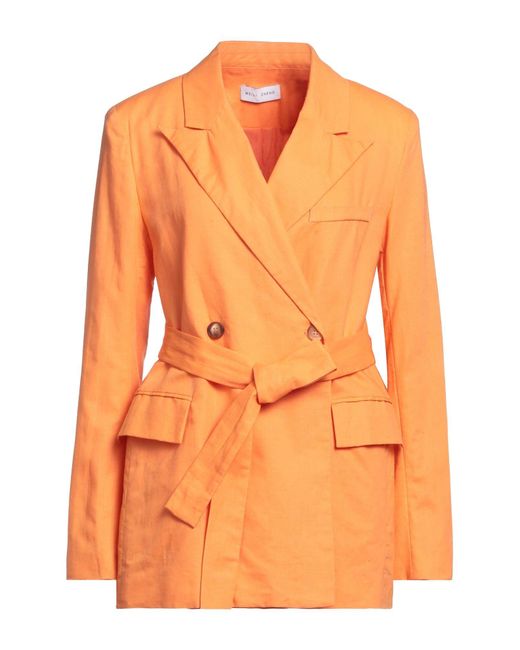 WEILI ZHENG Orange Blazer