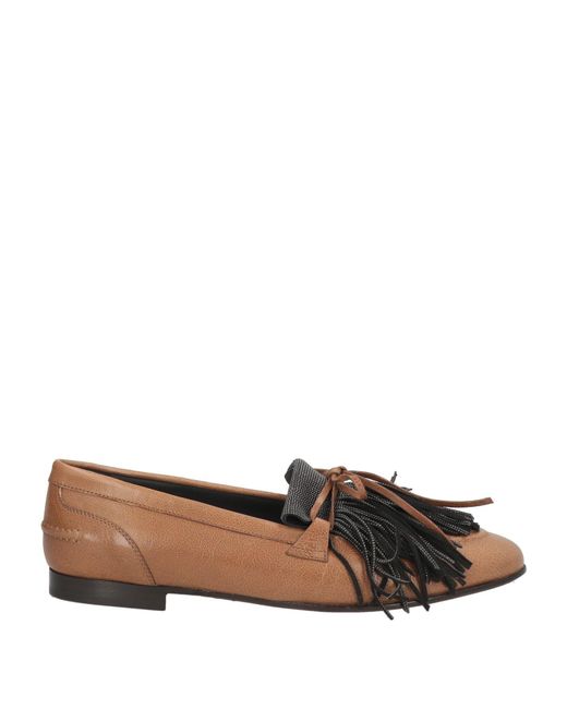 Brunello Cucinelli Brown Loafers Leather