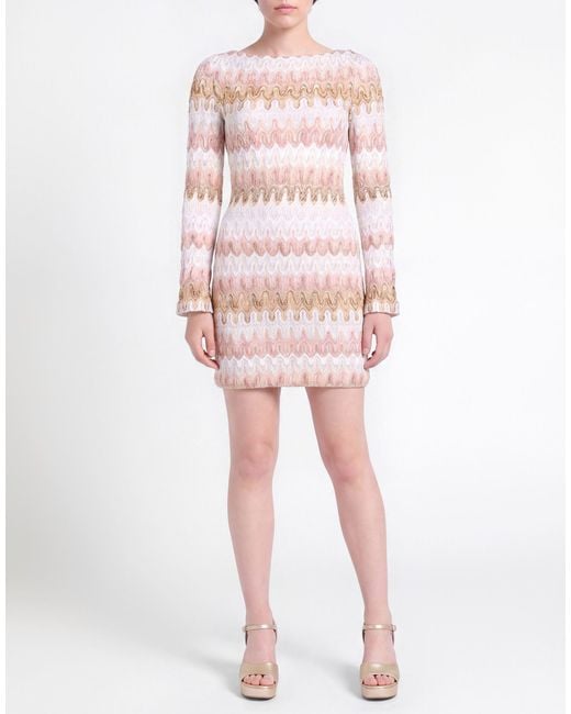Missoni Natural Mini Dresses