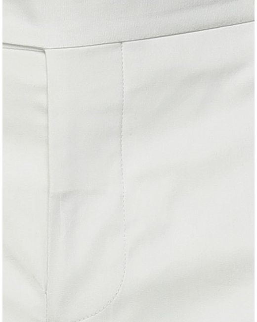 Entre Amis White Pants Cotton, Elastane for men