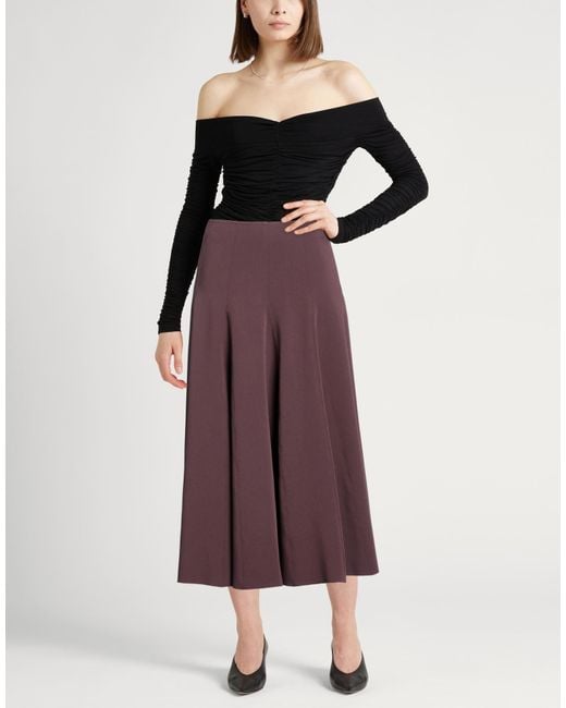 Alysi Purple Midi Skirt