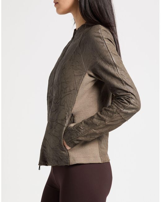 Transit Gray Par-Such Jacket Lambskin, Virgin Wool, Polyamide, Elastane