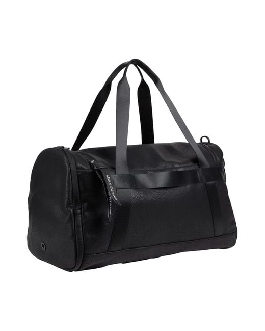 ARMANI EXCHANGE Black Duffel Bags for men