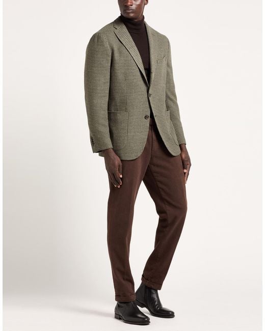 Boglioli Green Blazer Wool, Cashmere for men