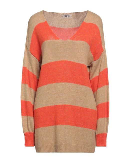 Tsd12 Orange Sweater Acrylic, Polyamide, Wool, Viscose
