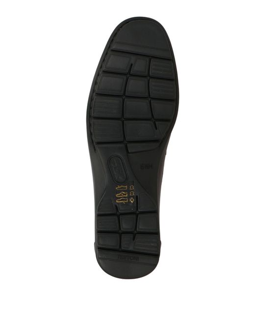 Testoni Black Loafers Leather for men