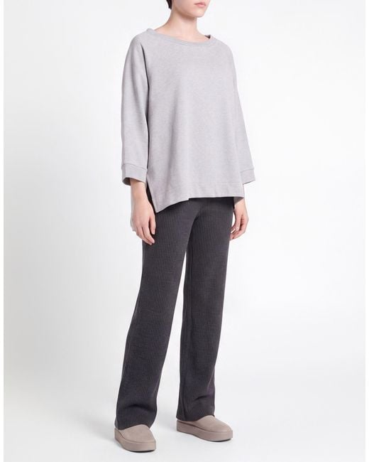Liviana Conti Gray Sweatshirt Cotton