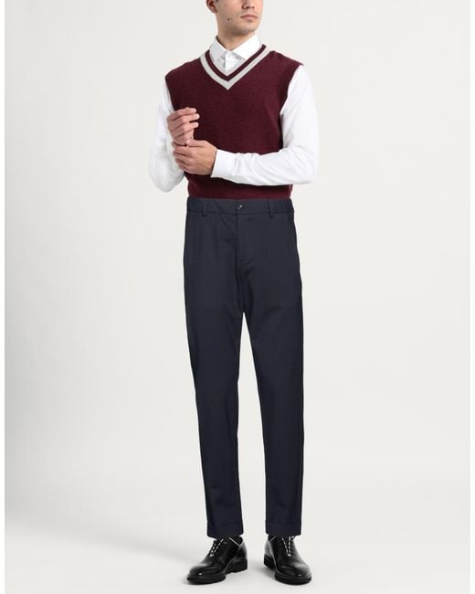 Marco Pescarolo Blue Trouser for men
