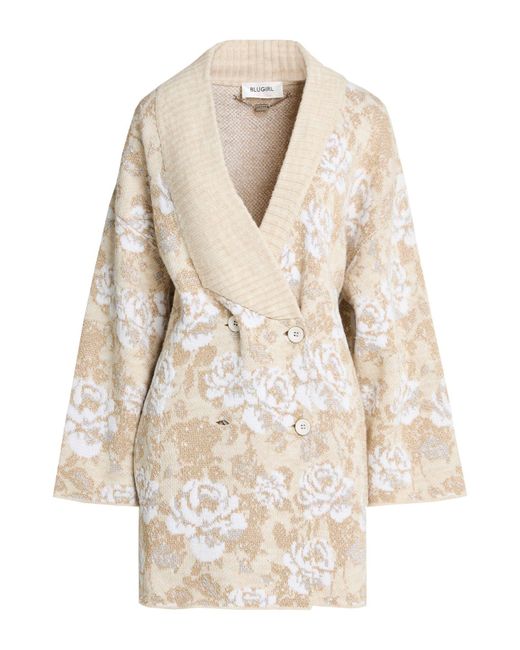 Blugirl Blumarine Natural Coat Acrylic, Viscose, Polyamide, Wool