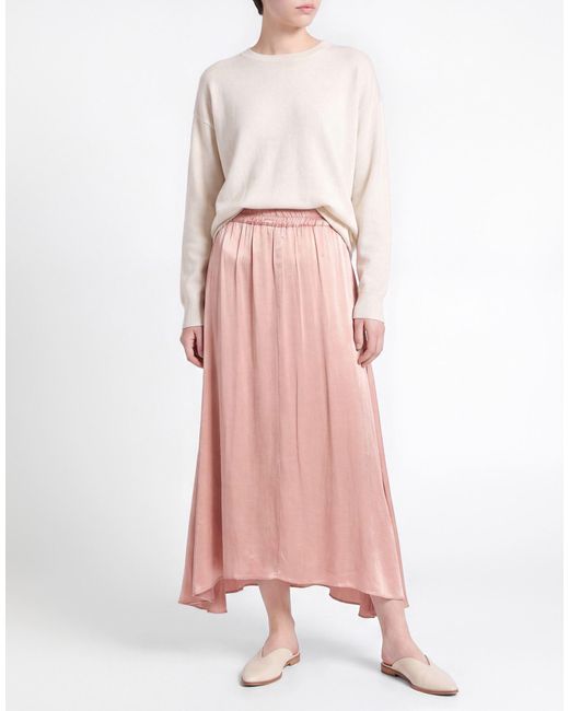 Dixie Pink Midi Skirt Viscose
