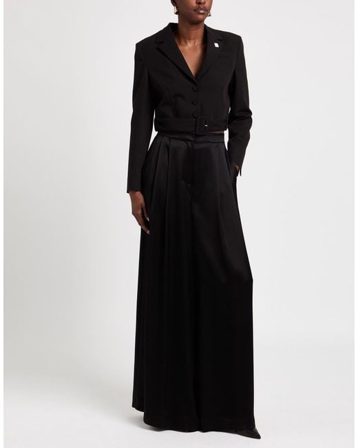 Lardini Black Blazer Polyester, Rayon, Elastane