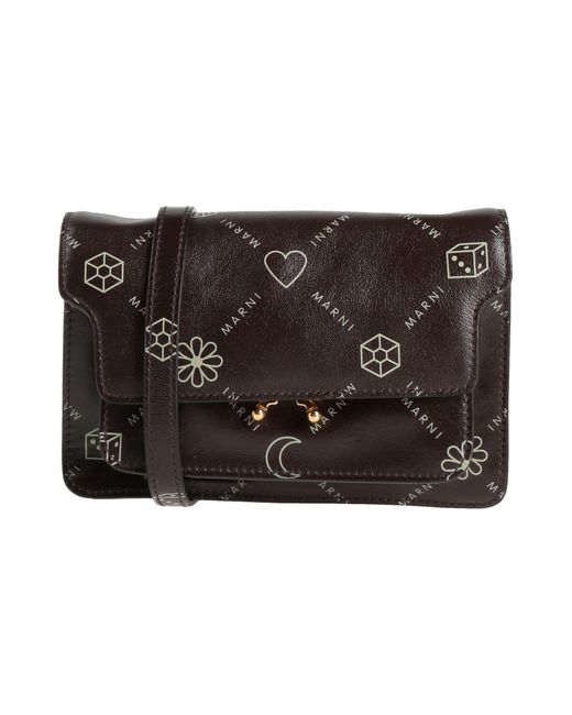 Marni Black Dark Cross-Body Bag Bovine Leather