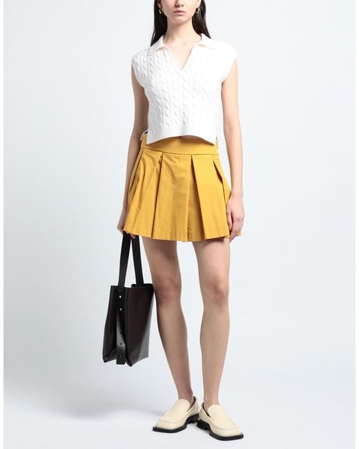 ViCOLO Yellow Mini Skirt