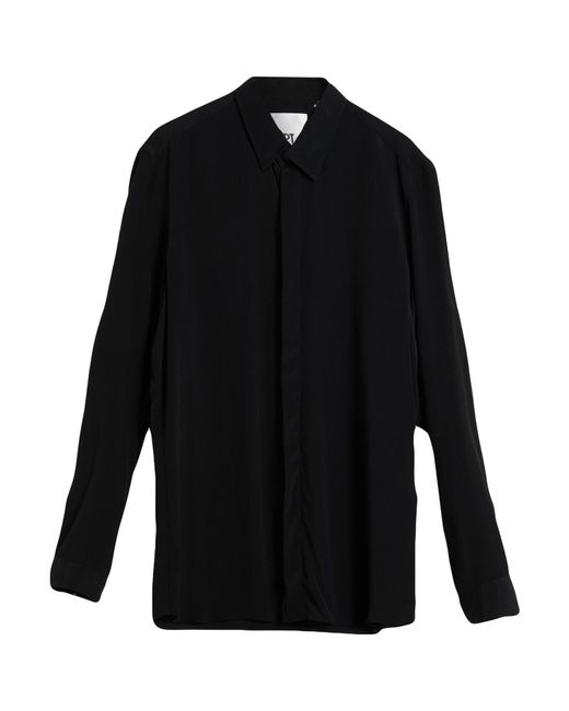 PT Torino Black Shirt Acetate, Silk for men