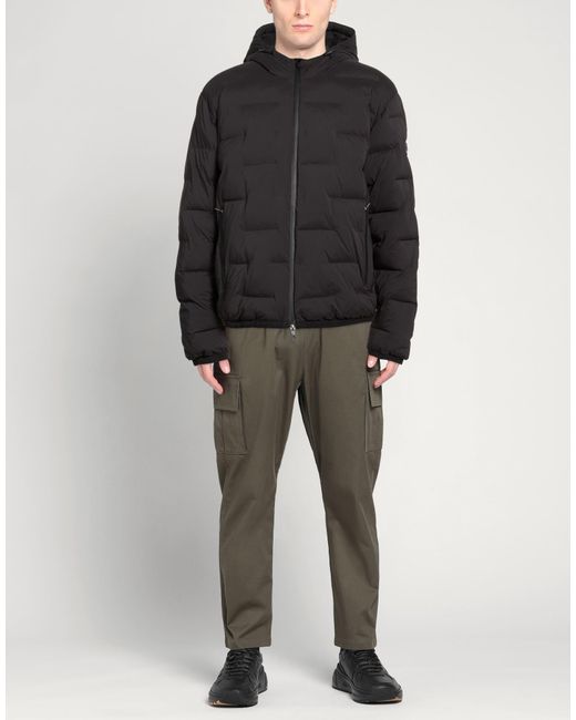 EA7 Black Puffers for men