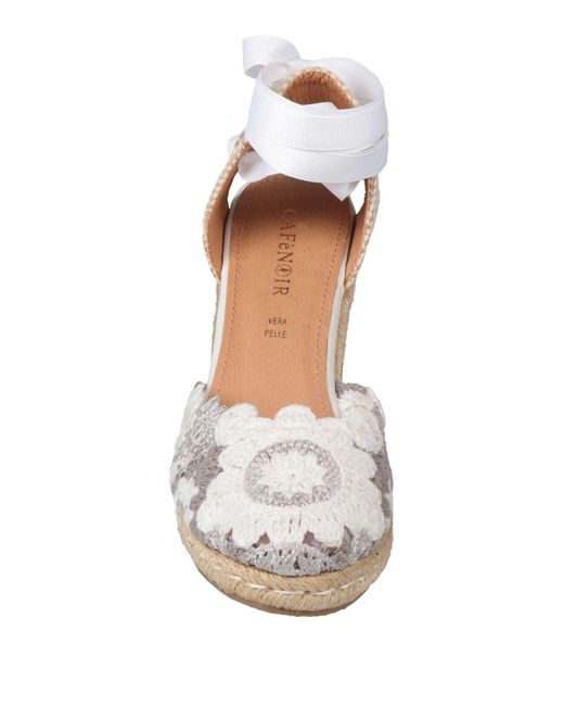 CafeNoir Natural Espadrilles Textile Fibers