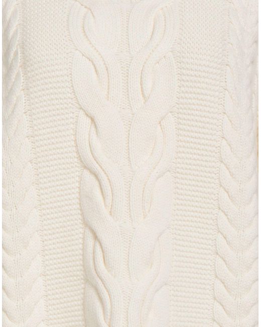 Malo White I Prefer Turtleneck Cashmere