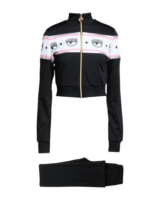 Chiara Ferragni Black Tracksuit Polyester