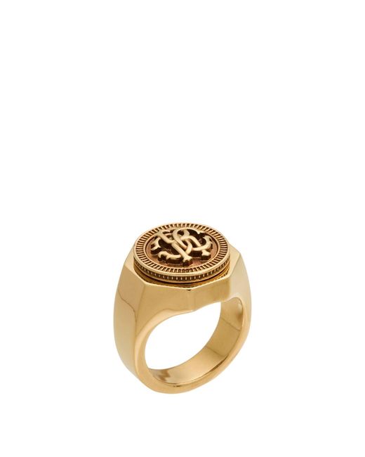 Anello di Roberto Cavalli in Metallic da Uomo