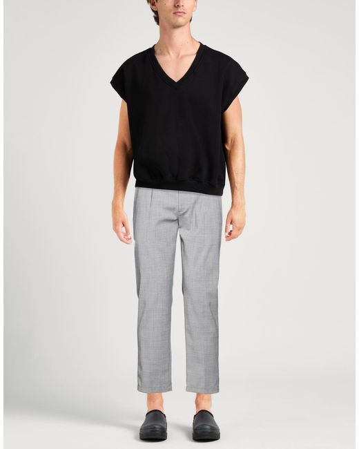 Messagerie Gray Pants Wool, Polyamide, Elastane for men