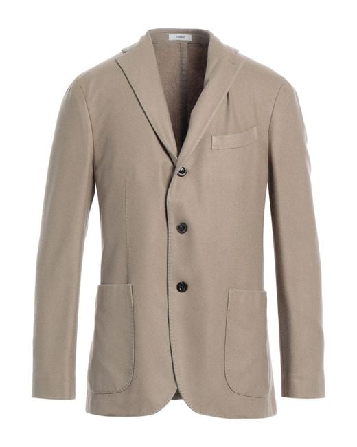 Boglioli Brown Sand Blazer Cashmere for men