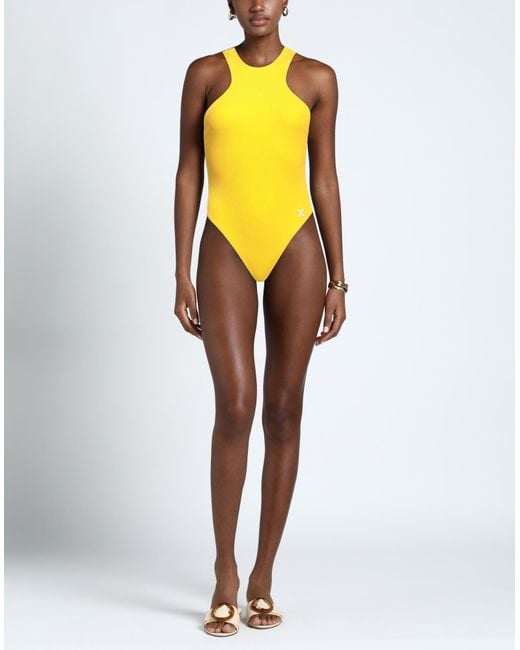 Off-White c/o Virgil Abloh Yellow One-piece Swimsuit