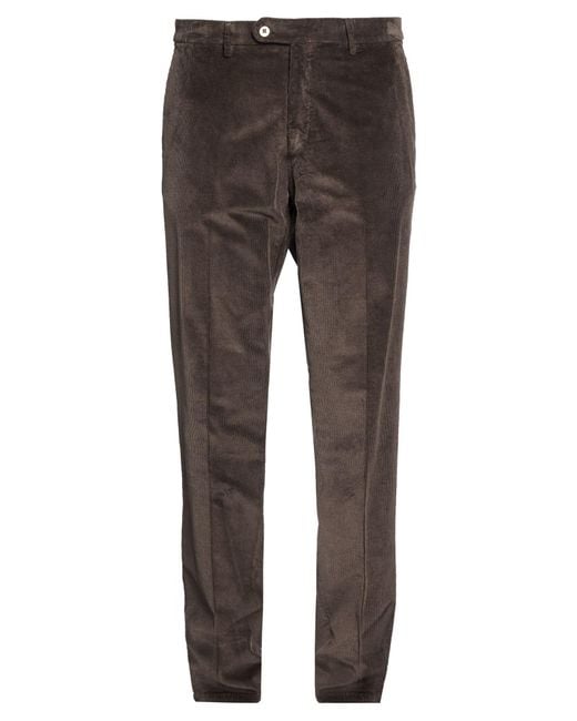 Michael Coal Gray Dark Pants Cotton, Modal, Elastane for men