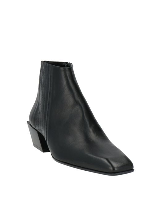 Ras Black Ankle Boots Leather