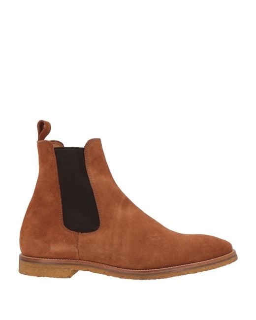 UNCONVENTIONAL ROYAL Brown Ankle Boots for men