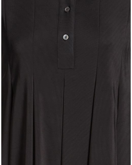 Loewe Black Mini Dress Viscose, Elastane, Leather